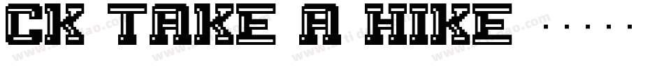 CK Take a Hike字体转换